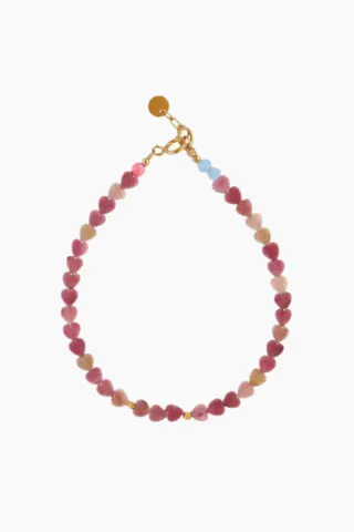 STINE A Pink Hearts Bracelet – pink — produktfoto