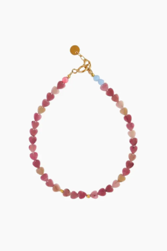 STINE A Pink Hearts Bracelet – pink — produktfoto