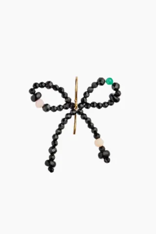 STINE A Lissé Bow Earring – Black Dream Colors — produktfoto