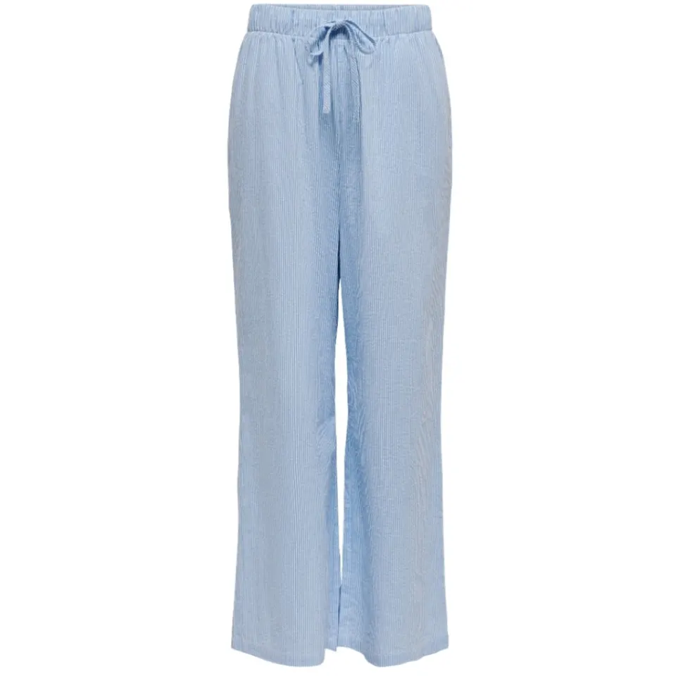 ONLY bukser Onlaugusta – Cloud Dancer BLUE STRIPES — produktfoto