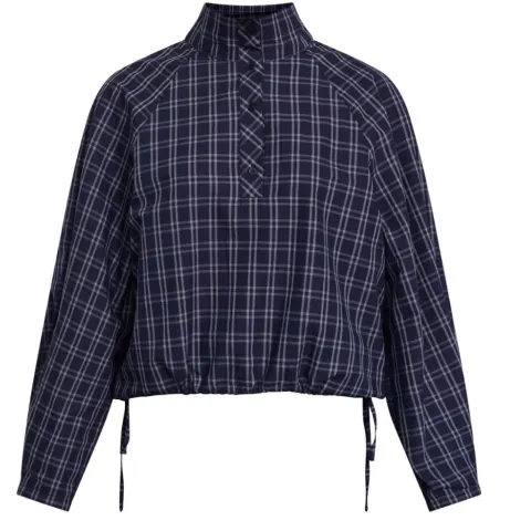 Sisters Point skjorte Edwin – Navy Check — produktfoto