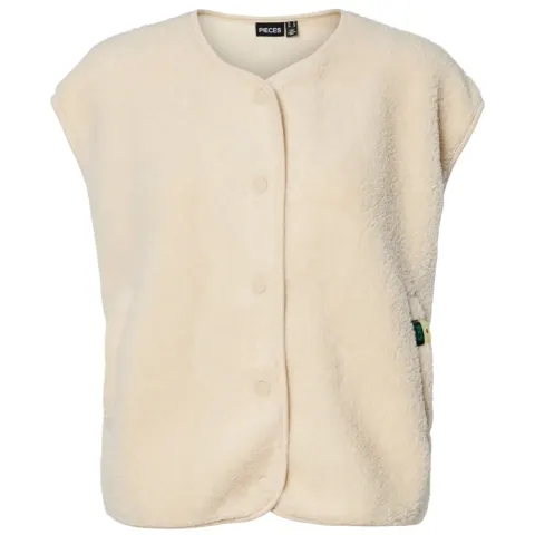 Pieces vest Pckatty – Birch — produktfoto