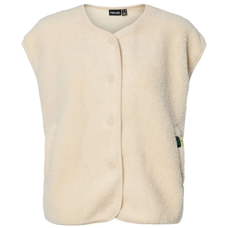 Pieces vest Pckatty – Birch — produktfoto