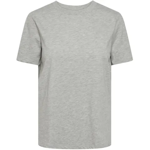 Pieces t-shirt Pcria – Light Grey Melange — produktfoto