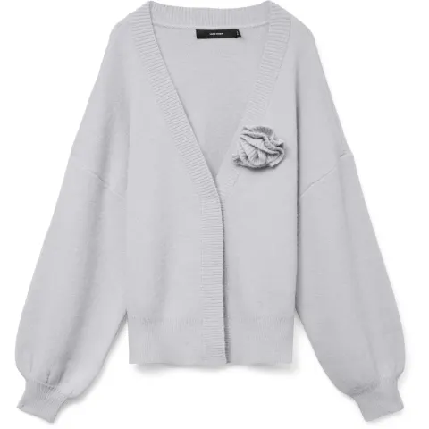Vero Moda Vero Mode cardigan Vmcarrie – Light Grey Melange — produktfoto