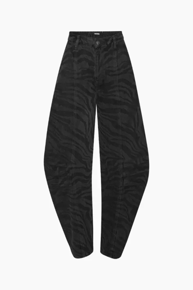 Rotate Zebra Twill Cargo Pants – Black Washed — produktfoto