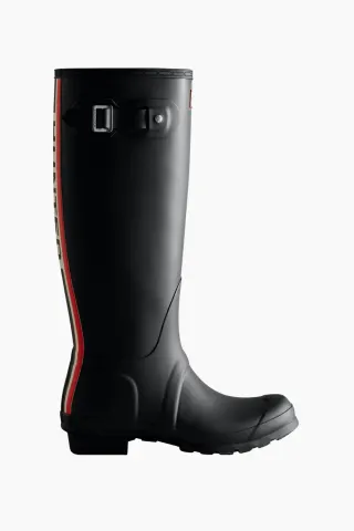 Hunter Womens Original Tall Hunter Tri Colour Logo Boot – sort — produktfoto