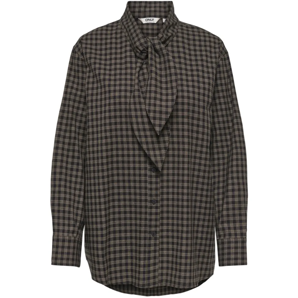 ONLY skjorte Onlmaylin – Black HARVEST CHECK — produktfoto