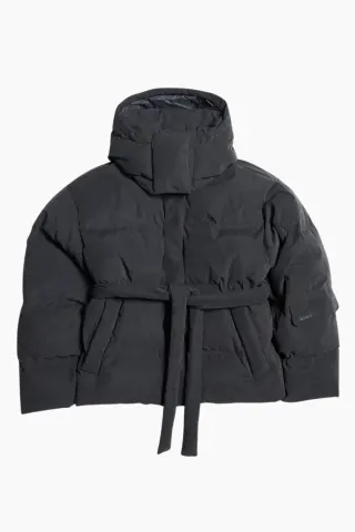 Holzweiler Steilia Brushed Down Jacket – sort — produktfoto