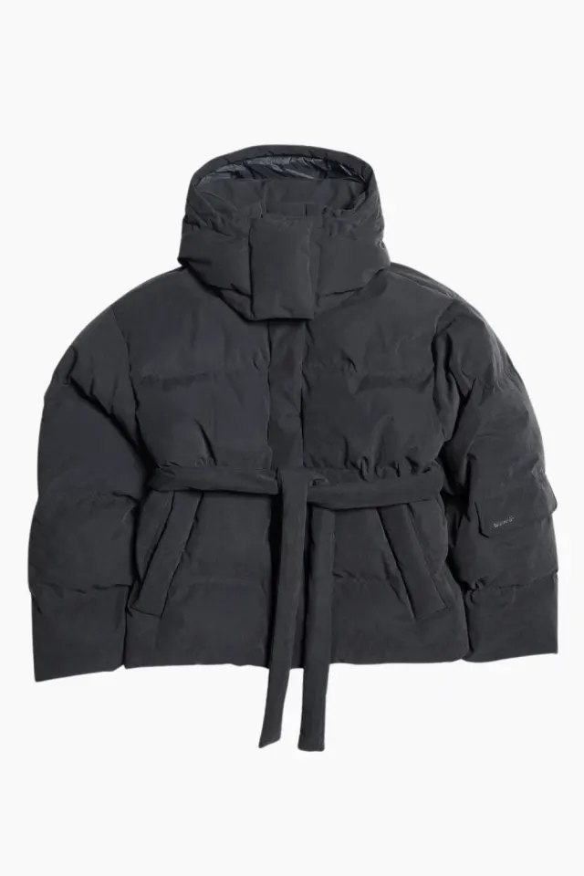 Holzweiler Steilia Brushed Down Jacket – sort — produktfoto