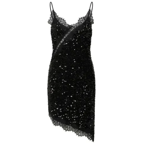Pieces kjole Pckammy – Black Black sequins — produktfoto