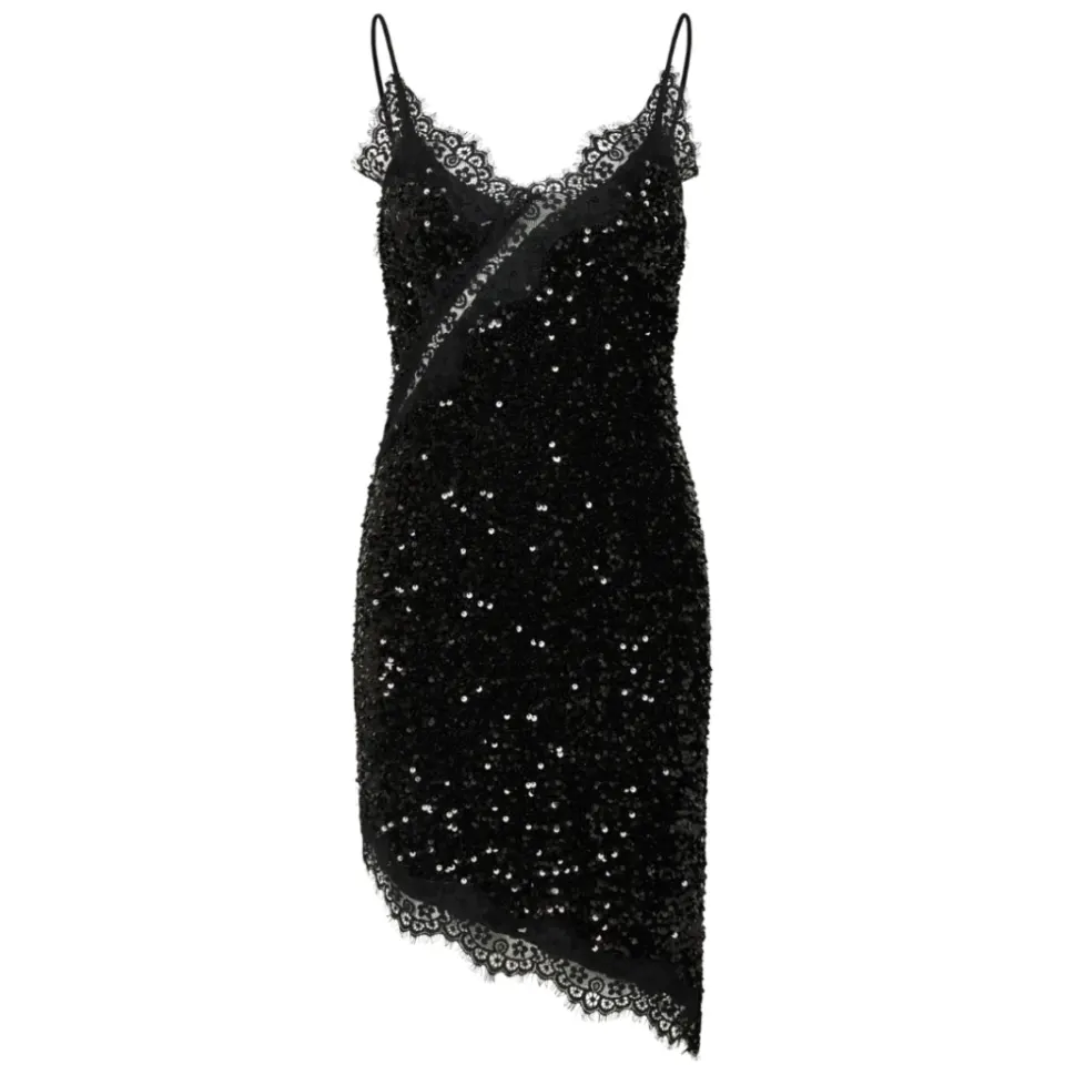 Pieces kjole Pckammy – Black Black sequins — produktfoto