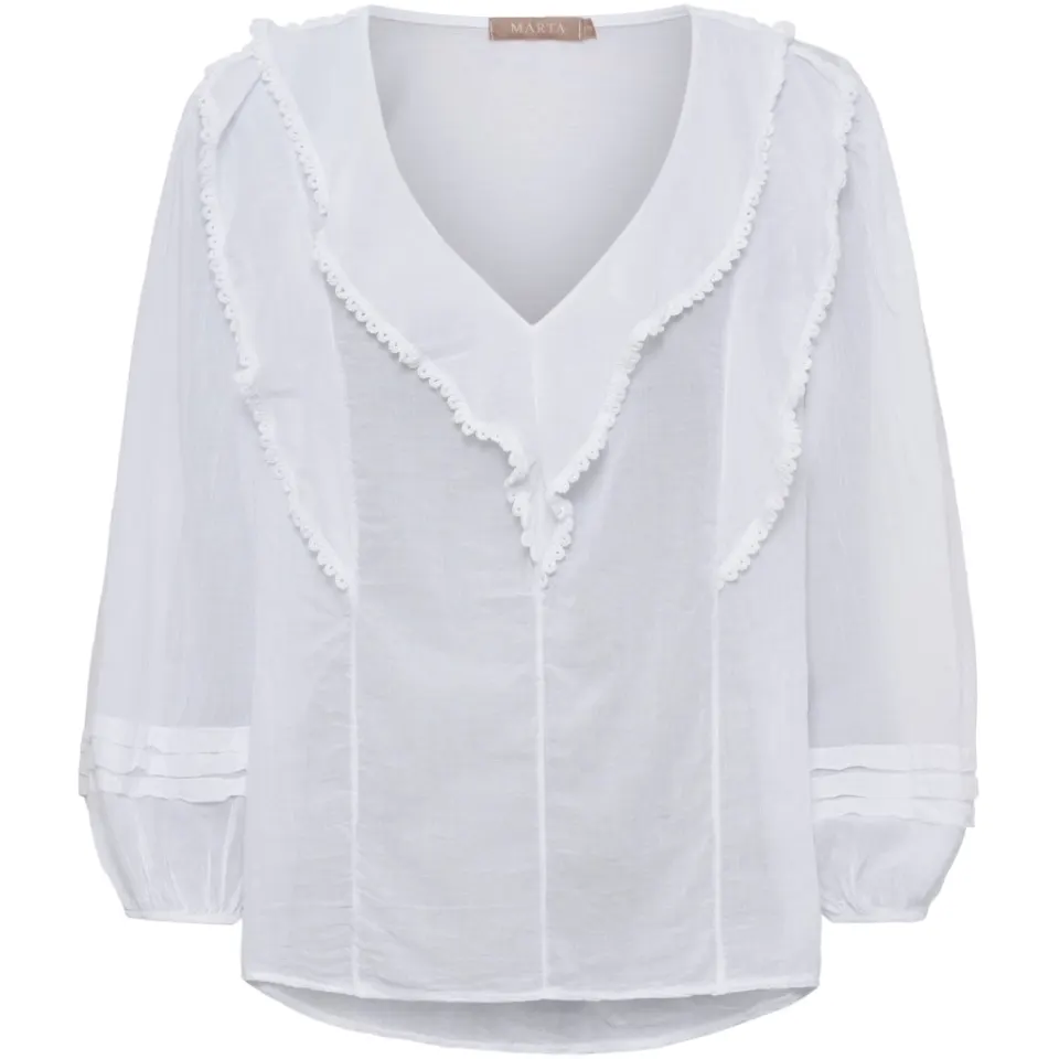 Marta du Château bluse MdcRosamaria TC68179 – hvid — produktfoto