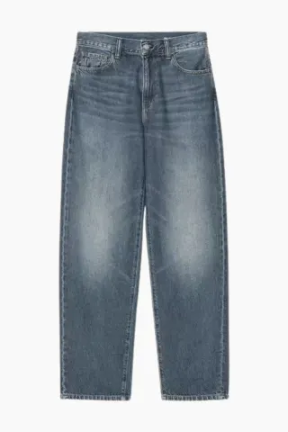Carhartt W' Arin Pant - Blue Dark Used Wash – Carhartt WIP — produktfoto