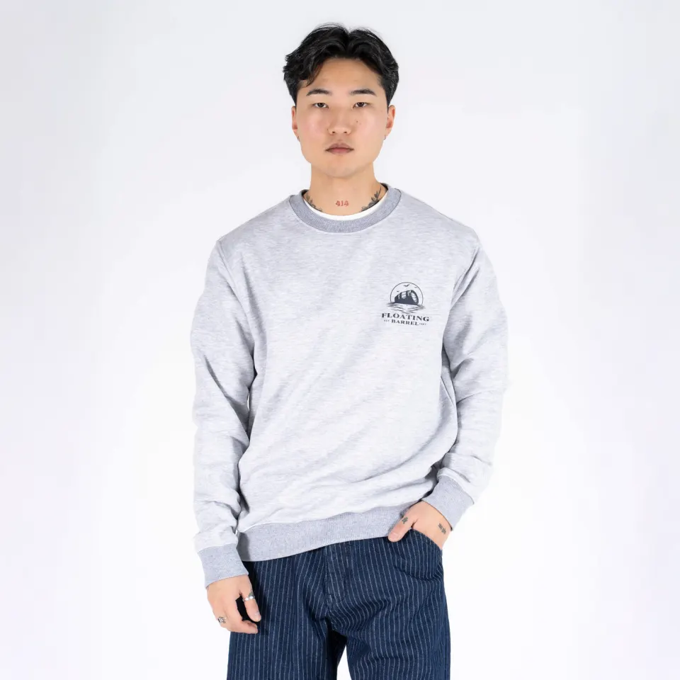 Marcus MAcolin 14 O print sweat – Grå — produktfoto