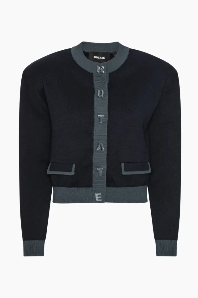 Rotate Firm Knit Cardigan – Sky Captain (Dark Blue) — produktfoto