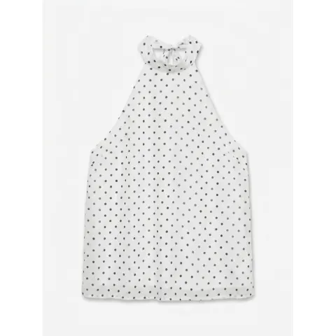 Vero Moda top Vmwillow – Snow White Black Dots — produktfoto