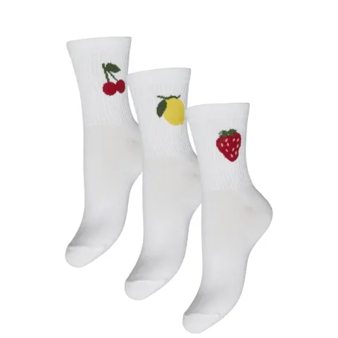 Pieces strømper Pcsanni – Bright White — produktfoto
