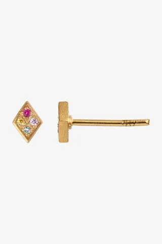 STINE A Petit Candy Harlekin Earring – guld — produktfoto