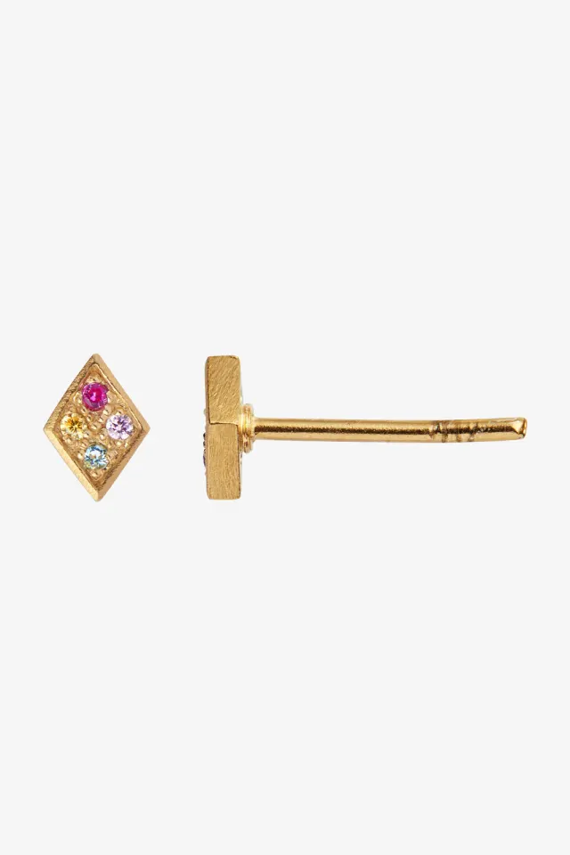 STINE A Petit Candy Harlekin Earring – guld — produktfoto