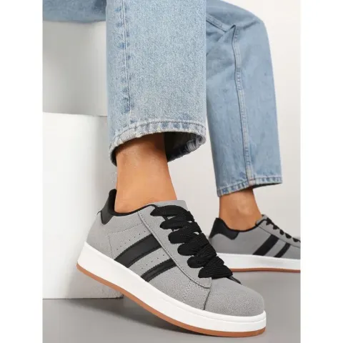 Ginette sneakers A-123 – grå — produktfoto