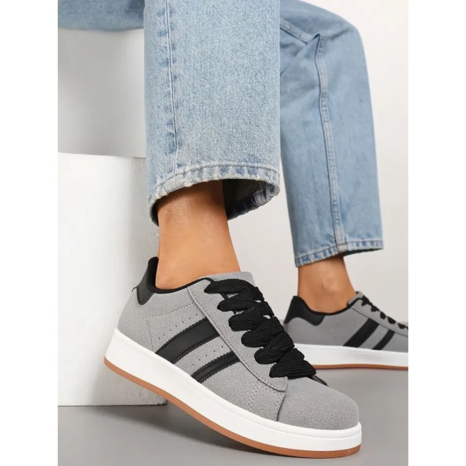 Ginette sneakers A-123 – grå — produktfoto