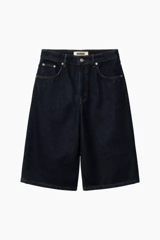Woodbird WBShan Raw Shorts – Raw Blue — produktfoto