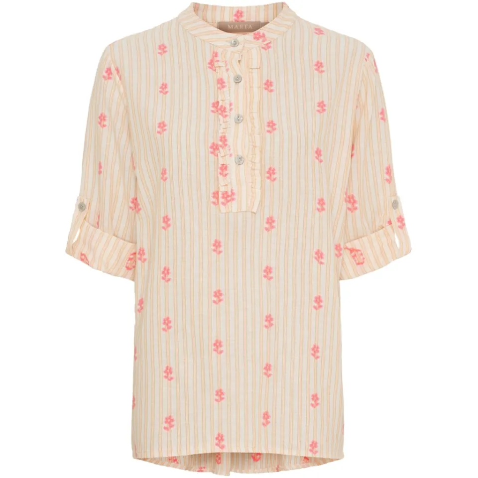 Marta du Château bluse MdcSabrina 85137-3 – Corallo470 — produktfoto