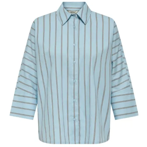 ONLY Skjorte Onlnancy – Cashmere Blue Stripes — produktfoto