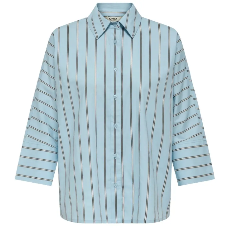 ONLY Skjorte Onlnancy – Cashmere Blue Stripes — produktfoto