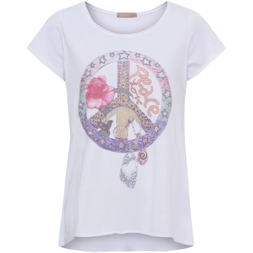 Marta du Château T-Shirt MdcMarie 1535 – Multi Peace — produktfoto