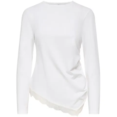 ONLY bluse Onllive – Cloud Dancer Dtm lace — produktfoto