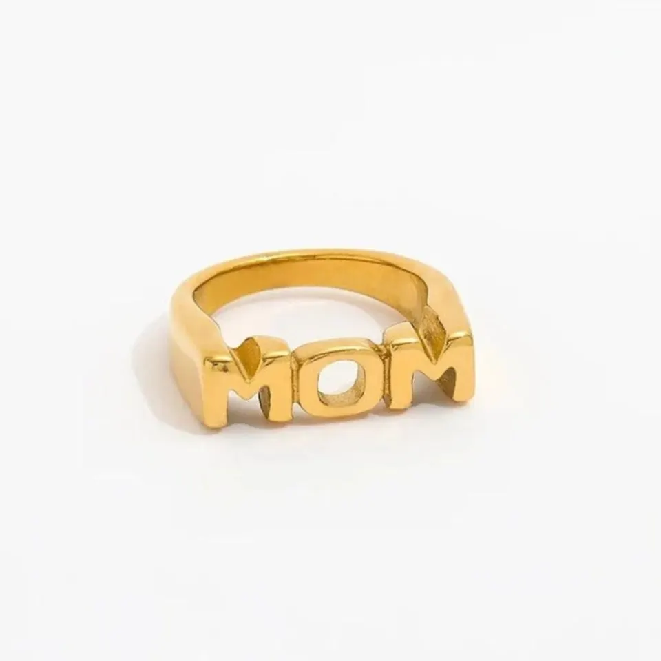 muun STUDIOS MOM Ring 18k Guldbelagt R087 – Guld — produktfoto