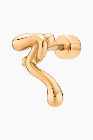 Maria Black Powderpuff Stud – Goldplated Silver — produktfoto