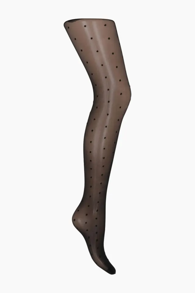 Sneaky Fox Milla Pantyhose – Black/Black — produktfoto