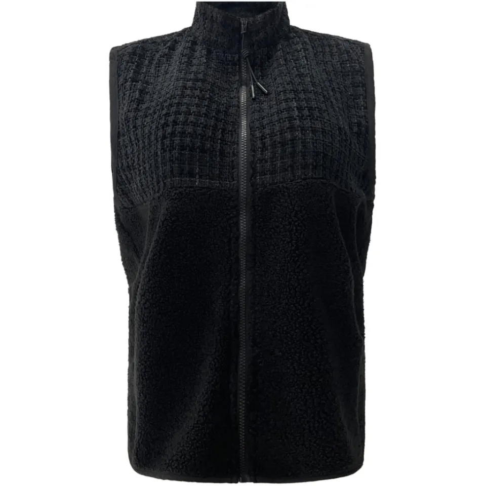 Liberté Liberte Vest Teddy Coco – sort — produktfoto