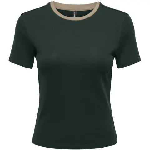 ONLY t-shirt Onlbina – Scarab Biscotfi contrast — produktfoto