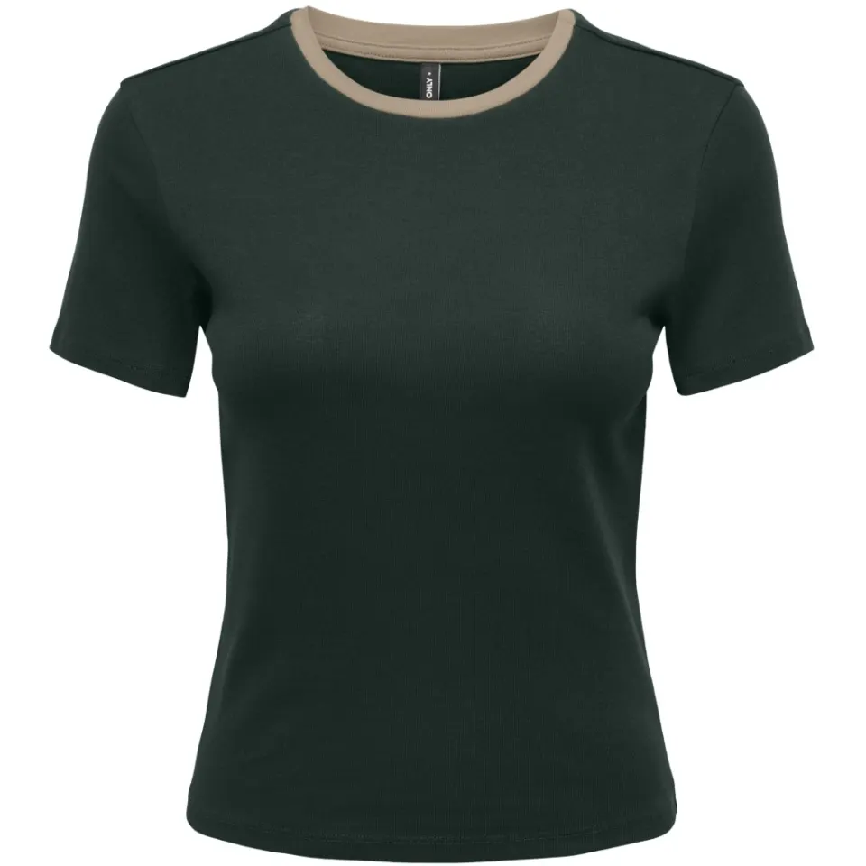 ONLY t-shirt Onlbina – Scarab Biscotfi contrast — produktfoto