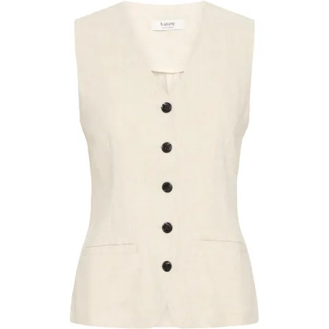 b.young vest Byjohanna – Nature Linen — produktfoto