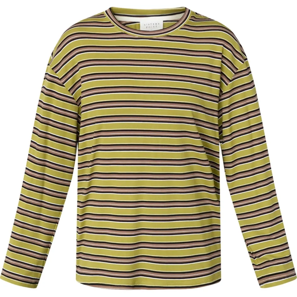 Sisters Point bluse Esther – Moss Brown — produktfoto