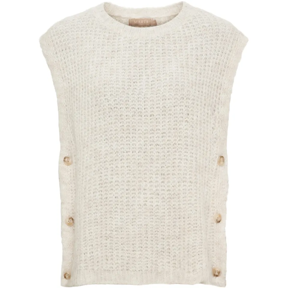 Marta du Château Vest MdcCoast 9851 – Beige Melange — produktfoto