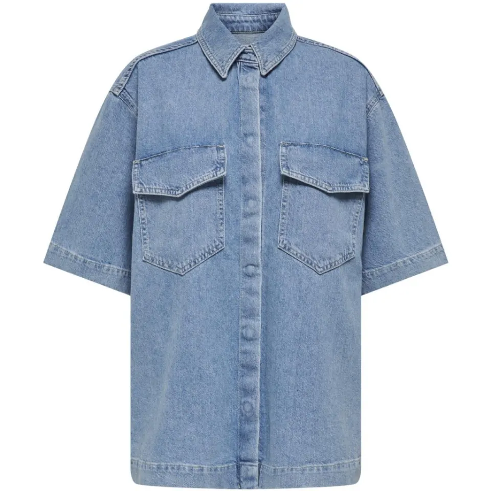 ONLY skjorte Onlsophie – Light Blue Denim — produktfoto