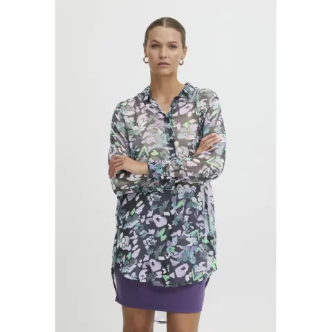 ICHI skjorte Ihchiffy – Multi Flower — produktfoto