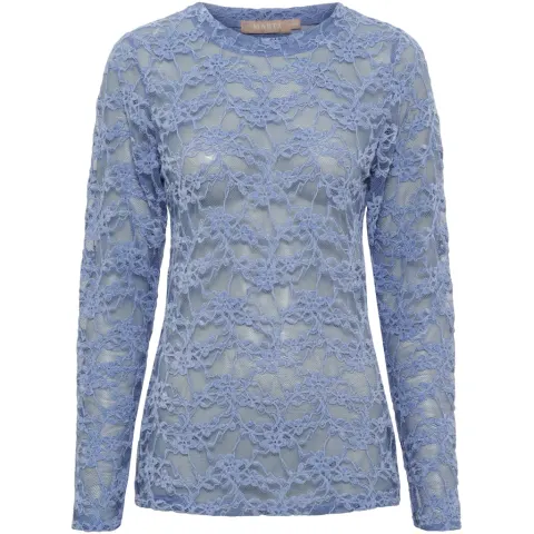 Marta du Château langærmet blonde t-shirt MdcPrimula 8941 – Jeans — produktfoto