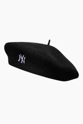 New Era Female Wool Script Beret – sort — produktfoto