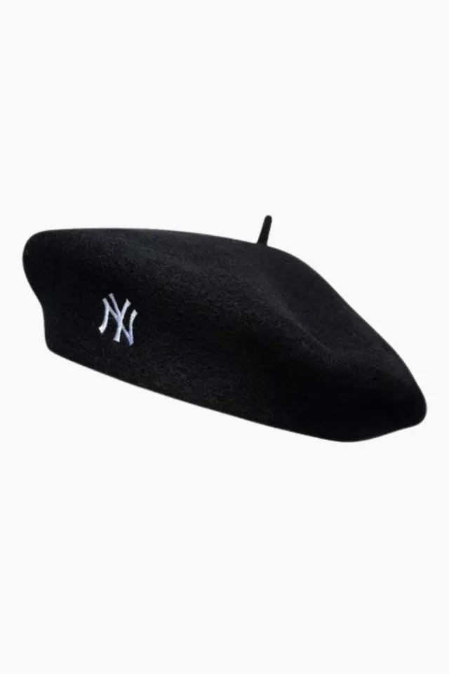 New Era Female Wool Script Beret – sort — produktfoto