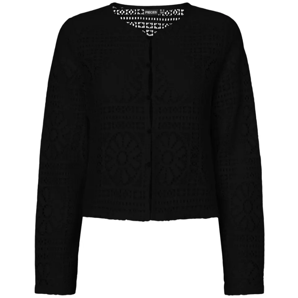 Pieces cardigan Pcbonnie – sort — produktfoto