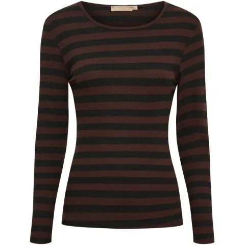 Marta du Château langærmet t-shirt MdcBegonia 7702 – Black/Moro — produktfoto