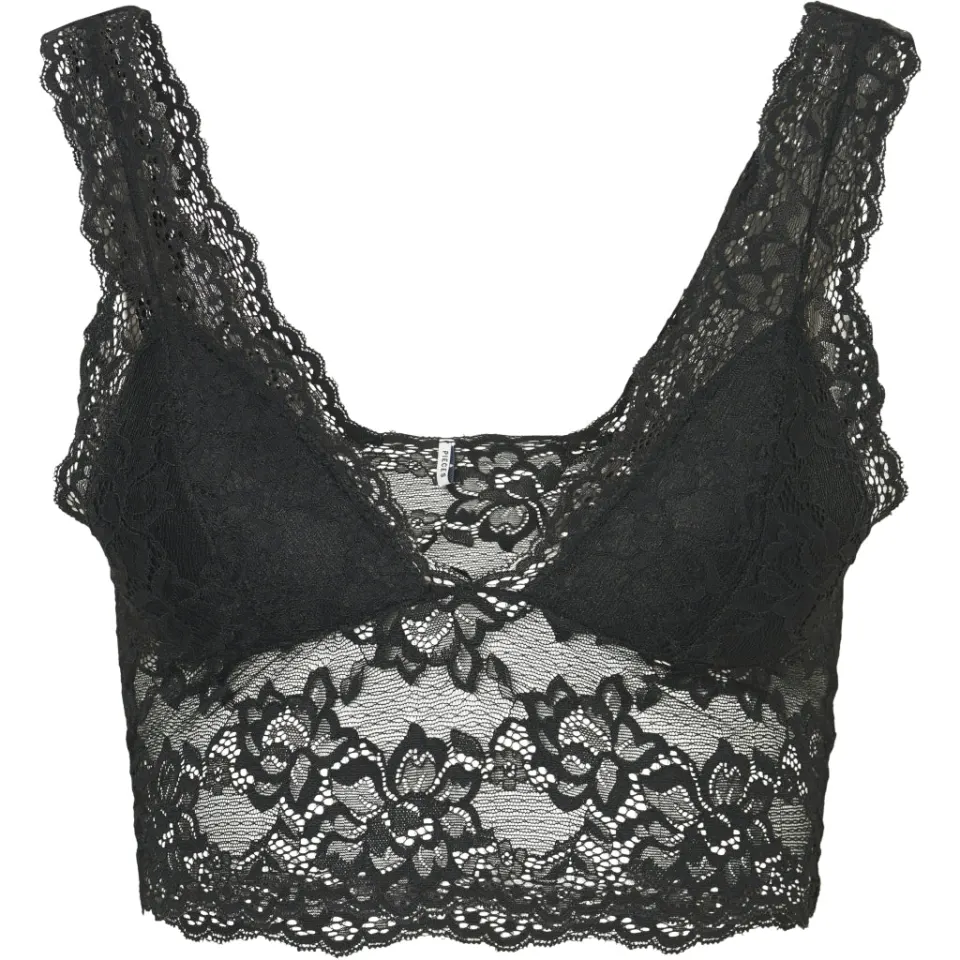 Pieces top Pclina – sort — produktfoto