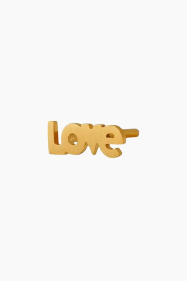 STINE A I Love Earring – guld — produktfoto